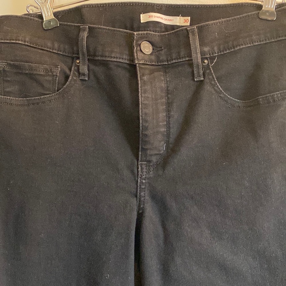 LEVI 311 Shaping Skinny BLACK Jeans width 30 length 28 12